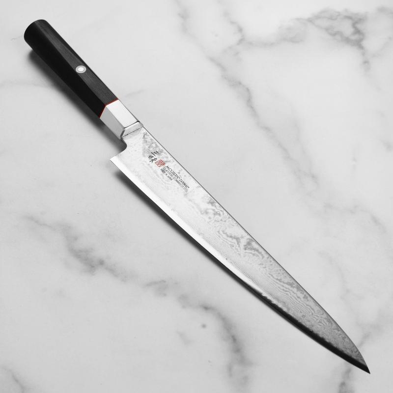 Zanmai Hybrid Damascus Splash 9.4" Sujihiki
