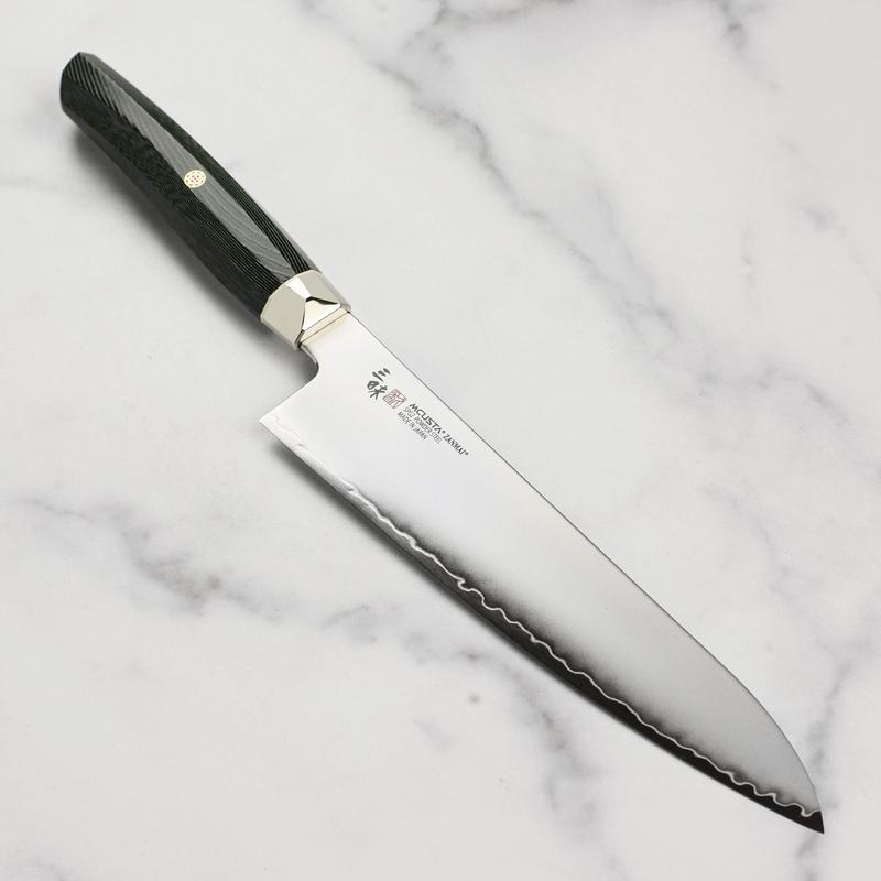 Zanmai Revolution SG2 8.25" Gyuto with Green Micarta Handle