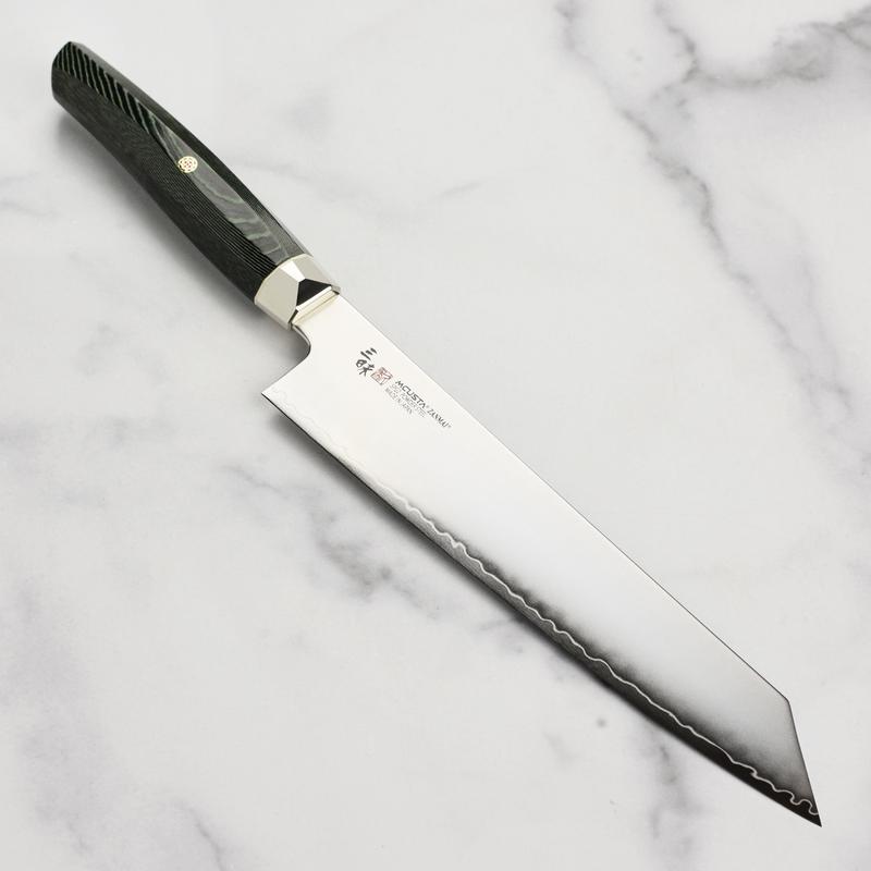 Zanmai Revolution SG2 9" Kiritsuke with Green Micarta Handle