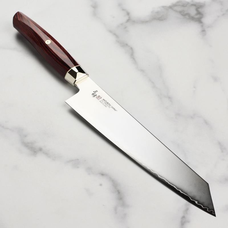 Zanmai Revolution SG2 9" Kiritsuke with Red Pakkawood Handle