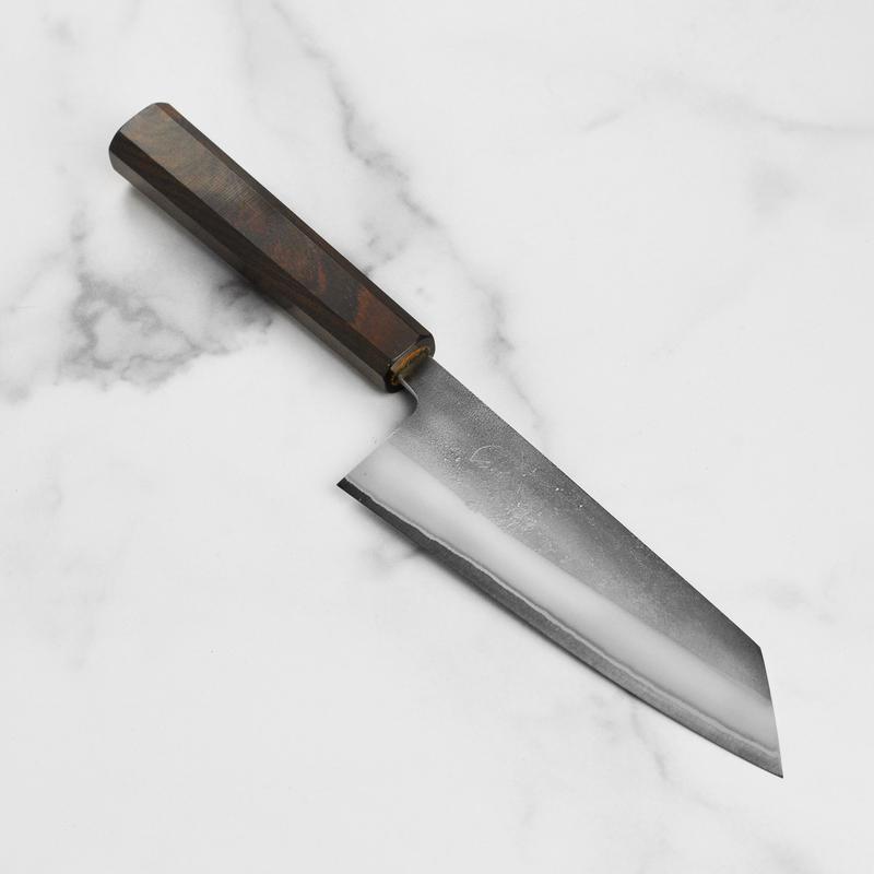 Yoshikane Shirogami #2 Nashiji Stainless Clad 6.5" Bunka