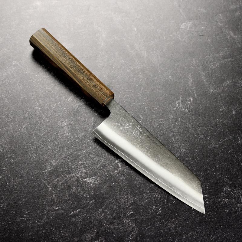 Yoshikane SKD Nashiji Stainless Clad 6.5" Bunka