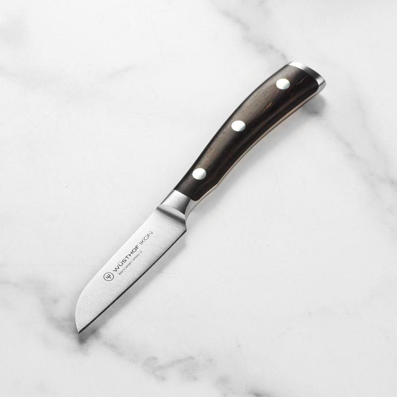 Wusthof Ikon Blackwood 3" Flat Cut Paring Knife