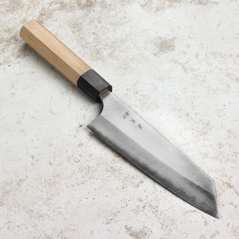 Yoshimi Kato Aogami Super Nashiji Stainless Clad 6.7" Bunka