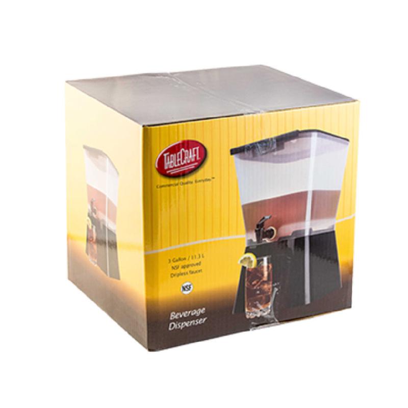 Tablecraft H953 Cash & Carry Beverage Dispenser 3 Gallon 10-7/8" X 12-1/2" X 16-3/4"H