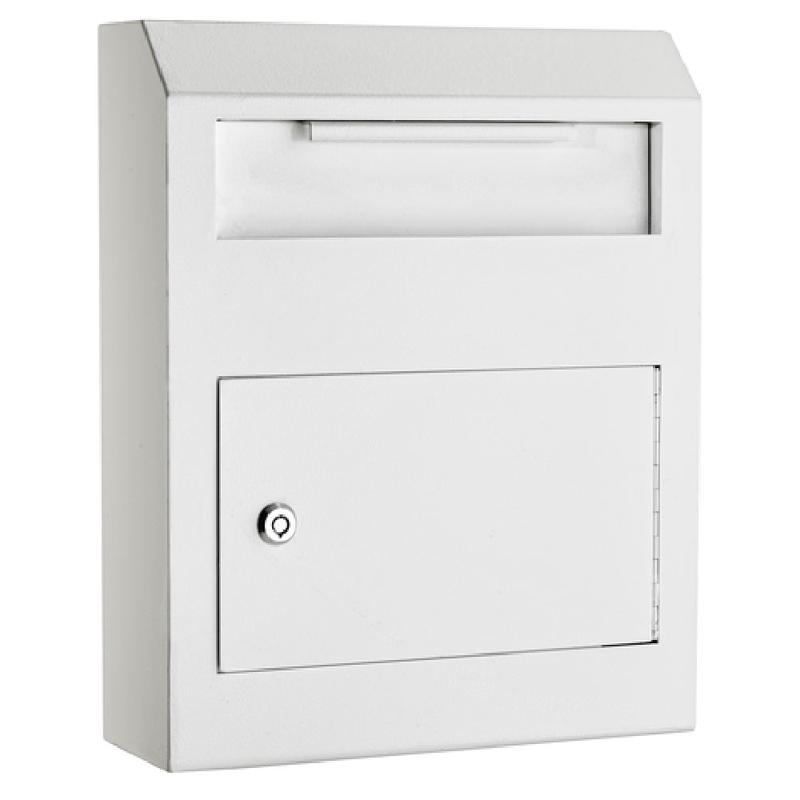 Alpine Industries ADI631-07-WHI Secured Drop Box Heavy Duty Wall Mount