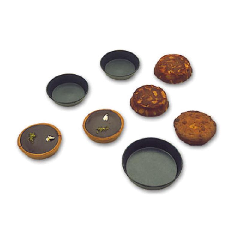 Matfer 331734 Exopan Cake/Quiche Mold 3" Dia. X 11/16"H Heavy Duty