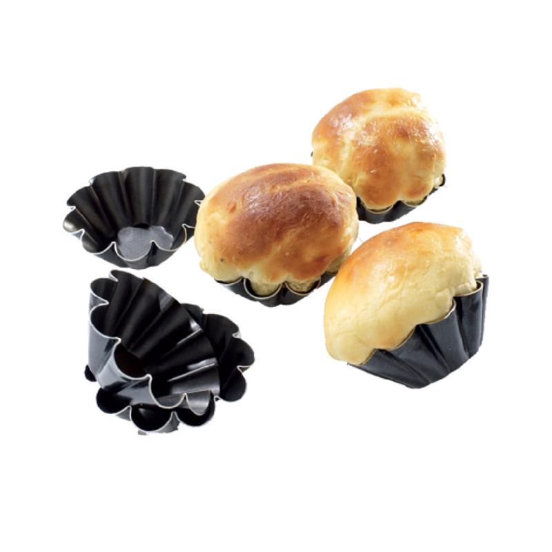 Matfer 334024 Exal Brioche Mold 10 Flutes 3" Dia. X 1"H