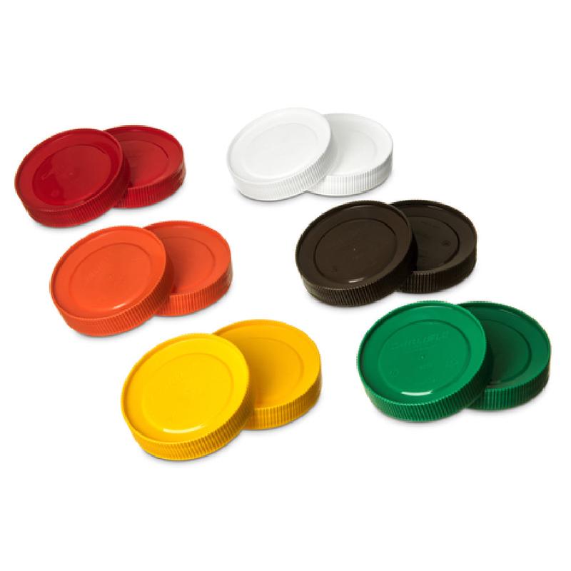 Carlisle PS304AT00 Carlisle Store 'N Pour Cap 3/4"H X 3-1/2" Dia. Snap-on To Base Of Quarts