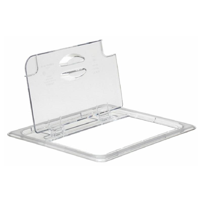 Cambro 20CWLN135 Camwear FlipLid Food Pan Cover 1/2 Size Notched