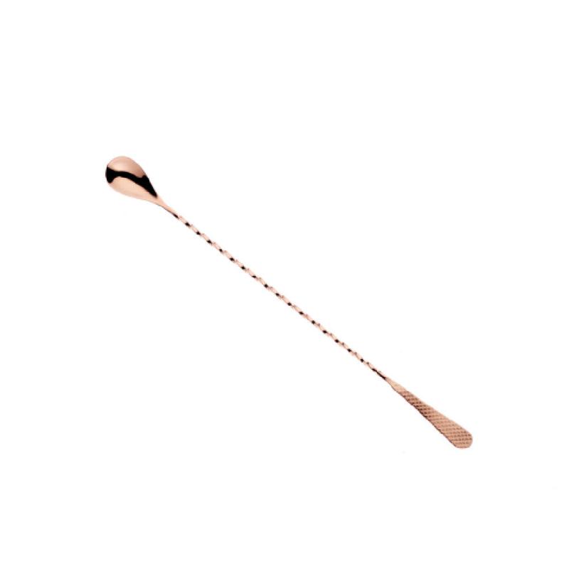 Mercer Culinary M37204CP Barfly Diamond Lattice Japanese Style Bar Spoon 13-3/16" (33.5 Cm)