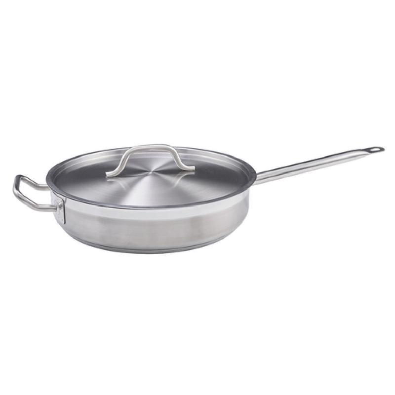 Winco SSET-3 Premium Induction Saut Pan 3 Qt. 10" Dia.
