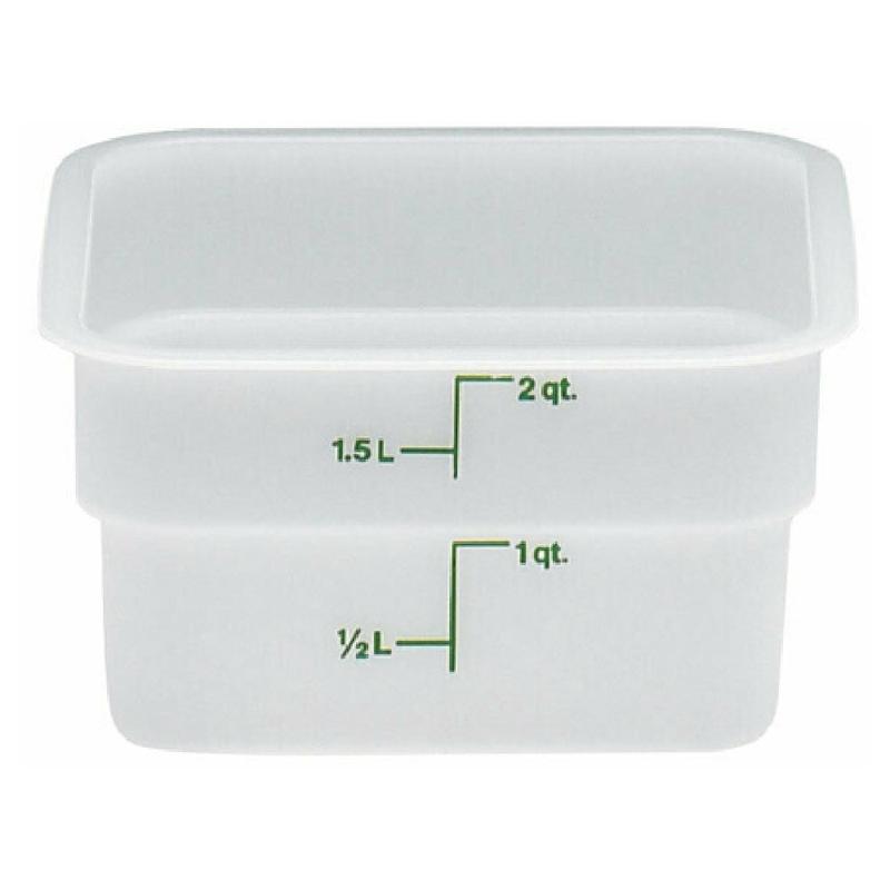 Cambro 2SFSP148 CamSquare Food Container 2 Qt. 7-1/4"L X 7-1/4"W X 3-7/8"H