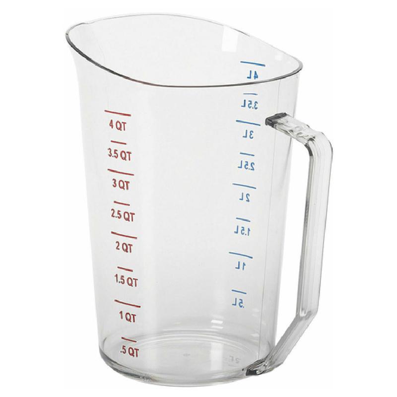 Cambro 400MCCW135 Camwear Measuring Cup 4 Qt. Molded Handle