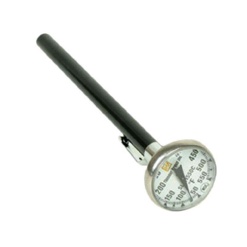 Thunder Group SLTH550C Pocket Thermometer 1-1/8" Dial Display 5" Pointed Stem And Bezel