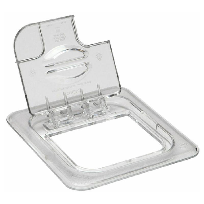 Cambro 60CWLN135 Camwear FlipLid Food Pan Cover 1/6 Size Notched