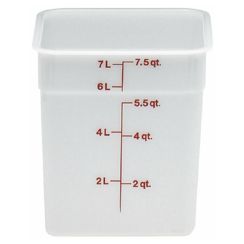 Cambro 8SFSP148 CamSquare Food Container 8 Qt. 8-3/8"L X 8-3/8"W X 9-1/8"H