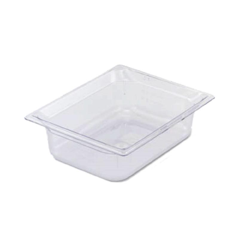 Vollrath 8028410 Super Pan 1/2 GN Food Pan 8" Deep Low-temp Polycarbonate Clear Plastic