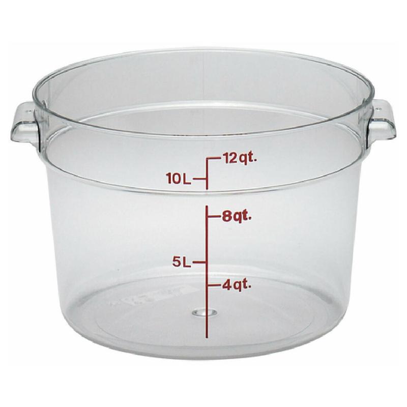 Cambro RFSCW12135 Camwear Storage Container Round 12 Qt.