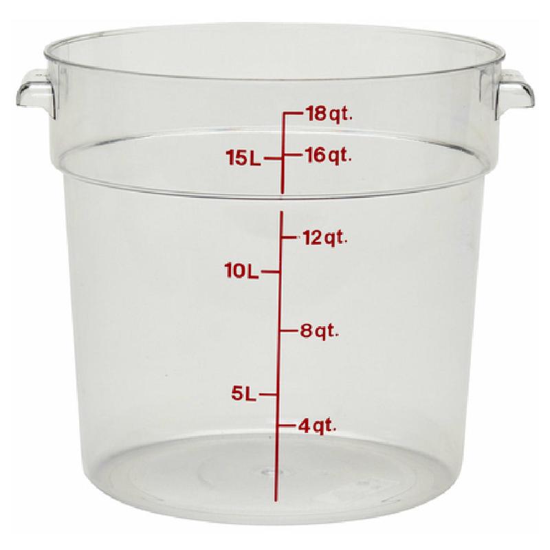 Cambro RFSCW18135 Camwear Storage Container Round 18 Qt.