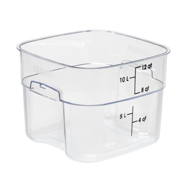 Cambro 12SFSPROCW135 CamSquare FreshPro Food Container 12 Qt. 11.4"L X 11.4"W X 8-1/2"H