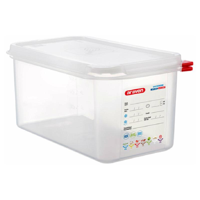 Carlisle 03031 Araven Food Storage Container 6.3 Qt. 12-3/4" X 6-15/16" X 6"