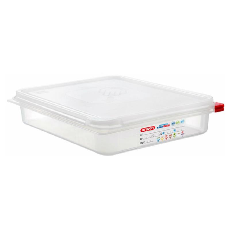 Carlisle 03032 Araven Food Storage Container 4.2 Qt. 12-3/4" X 10-7/16" X 2-1/2"