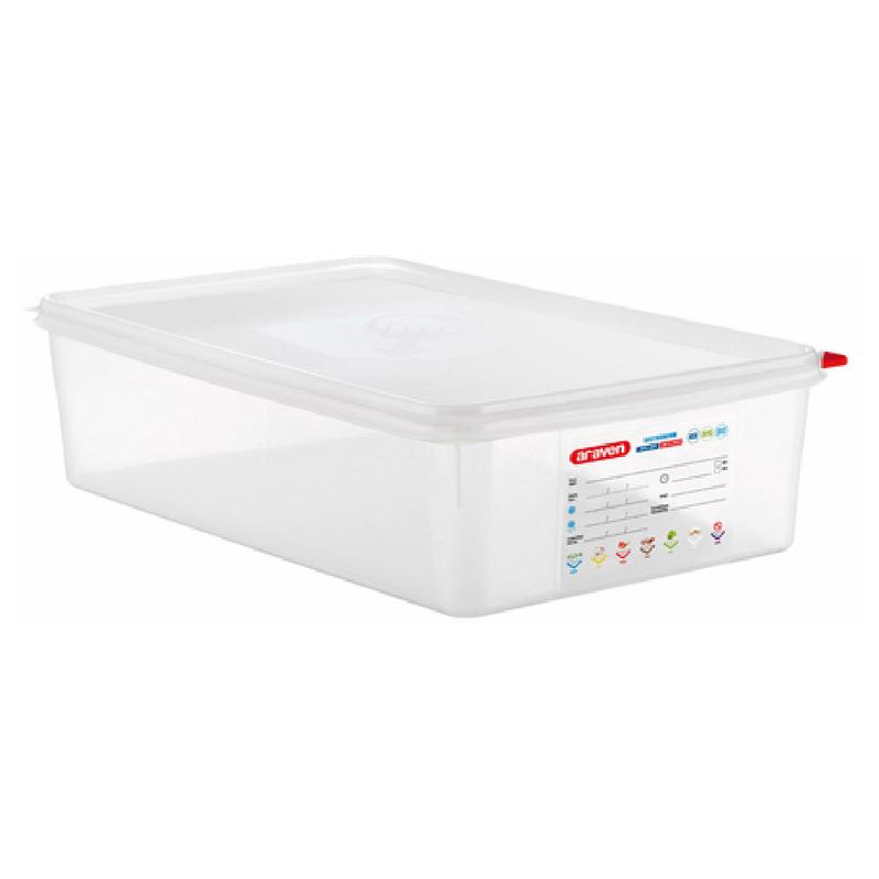 Carlisle 03036 Araven Food Storage Container 14.4 Qt. 20-7/8" X 12-3/4" X 4"