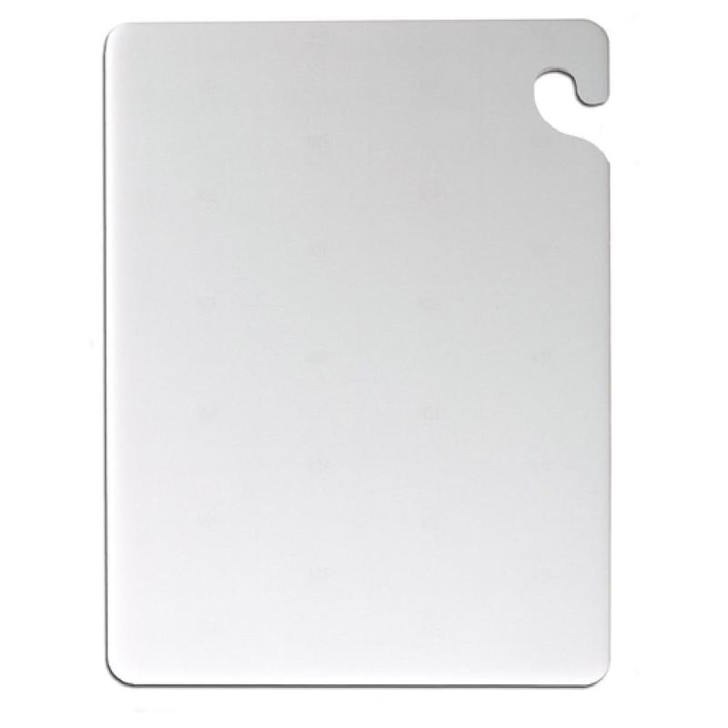 San Jamar CB101212WH Cut-N-Carry Cutting Board 10" X 12" X 1/2" Food Safety Hook