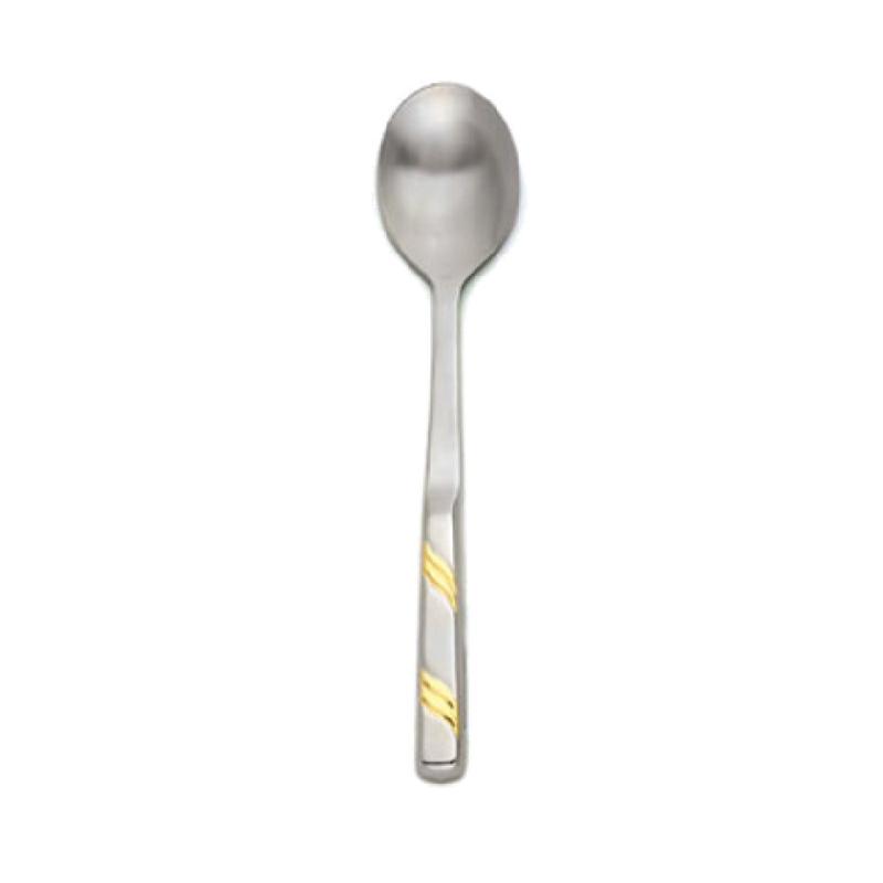 Alegacy Foodservice Products 111GD Goldcrest Serving Spoon 11-3/4" Overall Length Solid