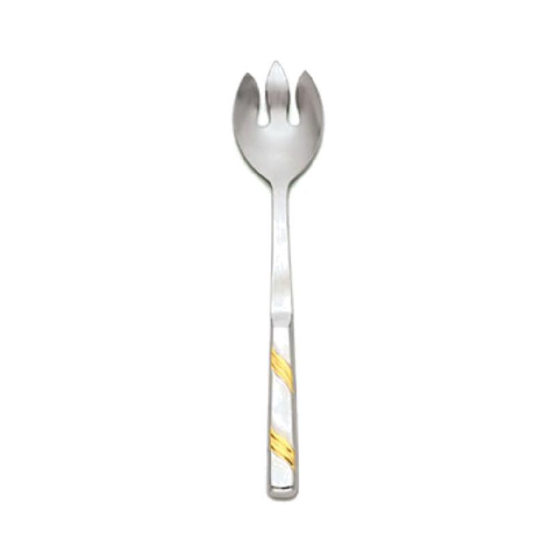 Alegacy Foodservice Products 113NSSGD Goldcrest Serving Spoon 11-5/8" Overall Length Notched