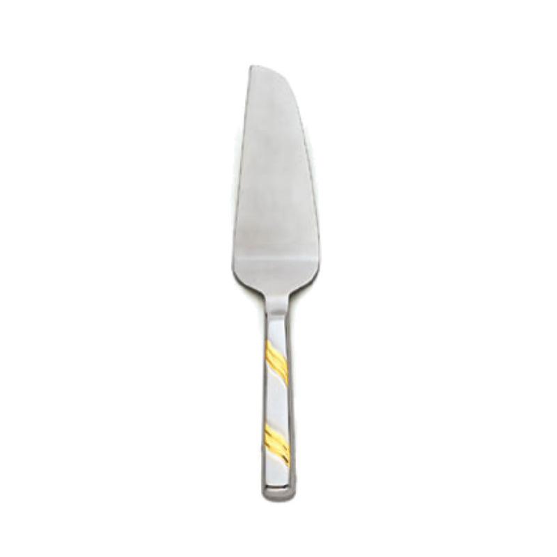 Alegacy Foodservice Products 118PSGD Goldcrest Pie Server 11" Overall Length Hollow Handle