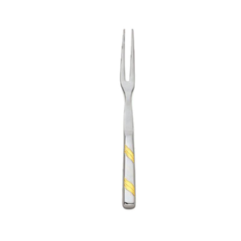 Alegacy Foodservice Products 121PFGD Goldcrest Pot Serving Fork 11-3/16" Overall Length Hollow Handle