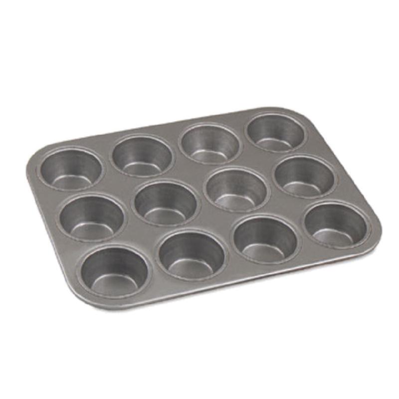 Alegacy Foodservice Products 143 Muffin/Cup Cake Pan 12 Cup Capacity 2-3/4" X 2-1/16" Dia. Per Interior Cup