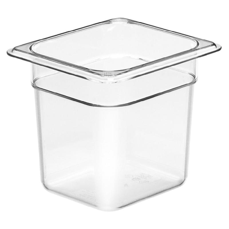Cambro 66CW135 Camwear Food Pan 2.4 Qt. Capacity 6" Deep