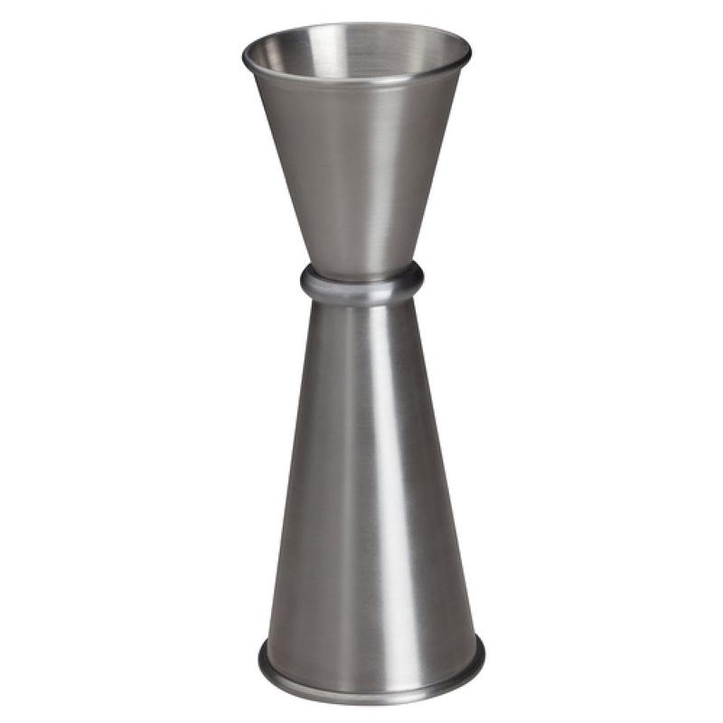 Winco J-8 Japanese-style Jigger 1 Oz. X 1-1/4 Oz. (30g) Rolled Rim