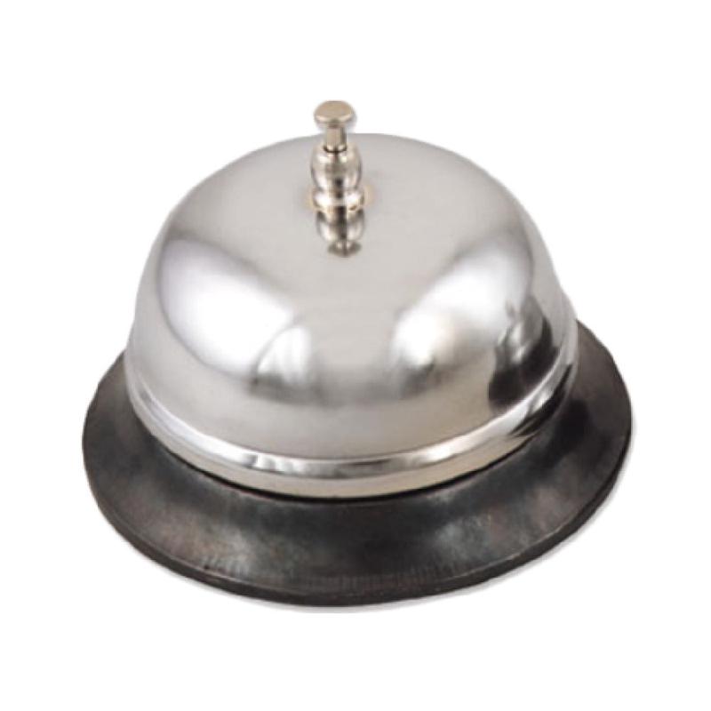 Alegacy Foodservice Products 725 Call Bell 4" Base Dia. Nickel-plated With Plastic Base