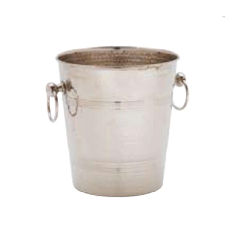 Alegacy Foodservice Products 79501 Wine Bucket 7-1/2" Dia. X 8-1/2"H Stainless Steel With Hammered Finish