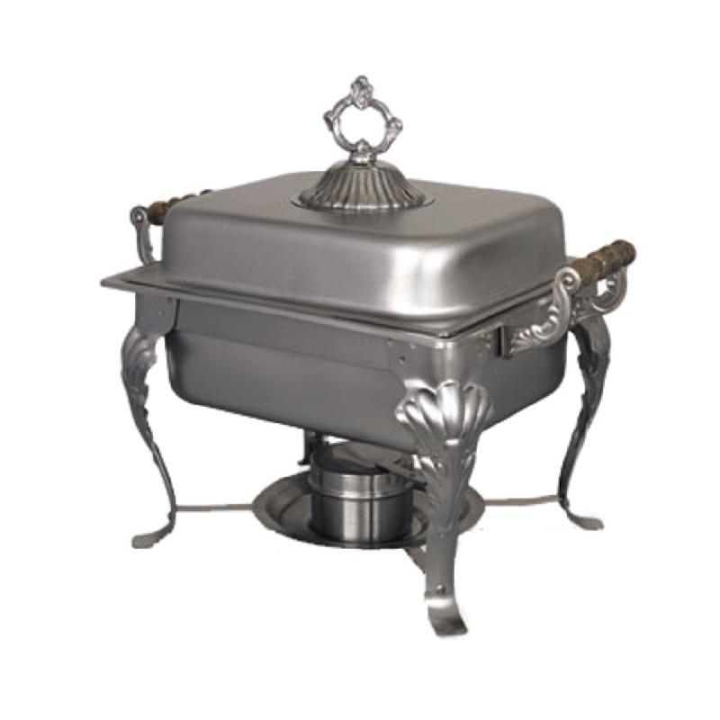 Alegacy Foodservice Products DL801A Cordiale Deluxe Chafing Dish 1/2 Size 18" X 11-3/4" X 16-1/4"