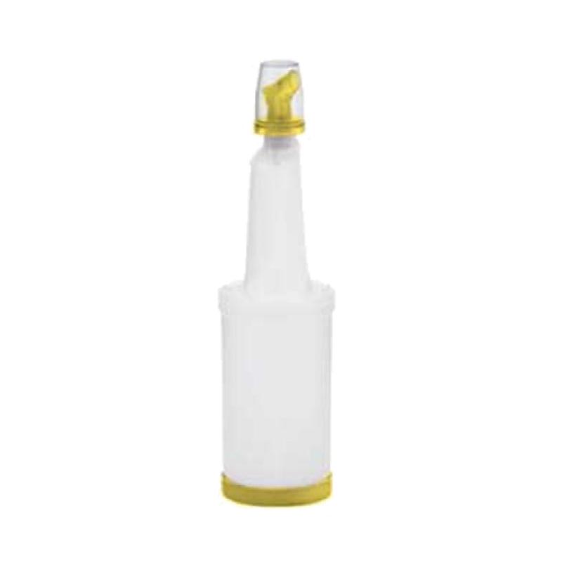 Alegacy Foodservice Products PQ6YL Pourer 32 Oz. (1 Qt.) Yellow Free-flow Spout & Base