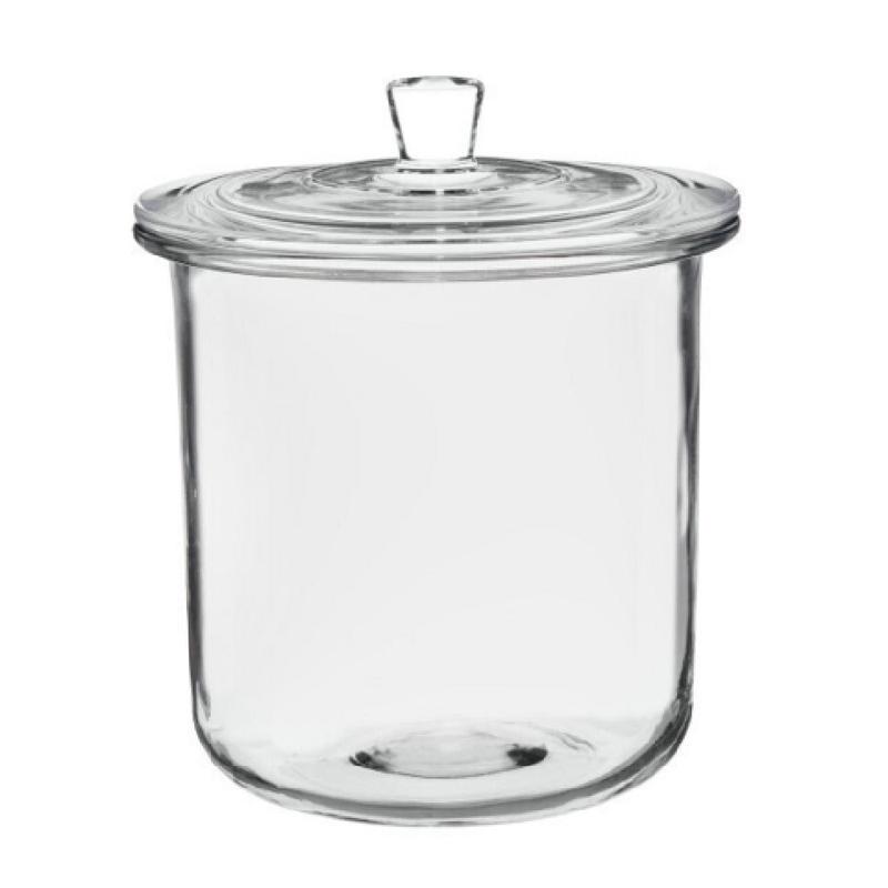Anchor Hocking 14909L24 Goode Sundry Jar With Glass Lid 3 Qt. Glass (2 Each Per Case)