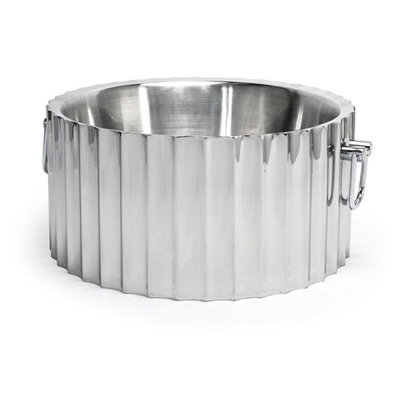 FOH SIB002MSS28 Barware Beverage Tub 350 Oz. 14-1/2" Dia. X 7"H