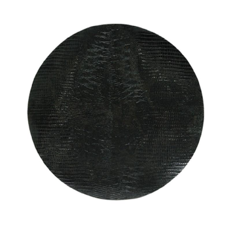 FOH RTL017BKL23 Sumatra Placemat 12" Round Reversible