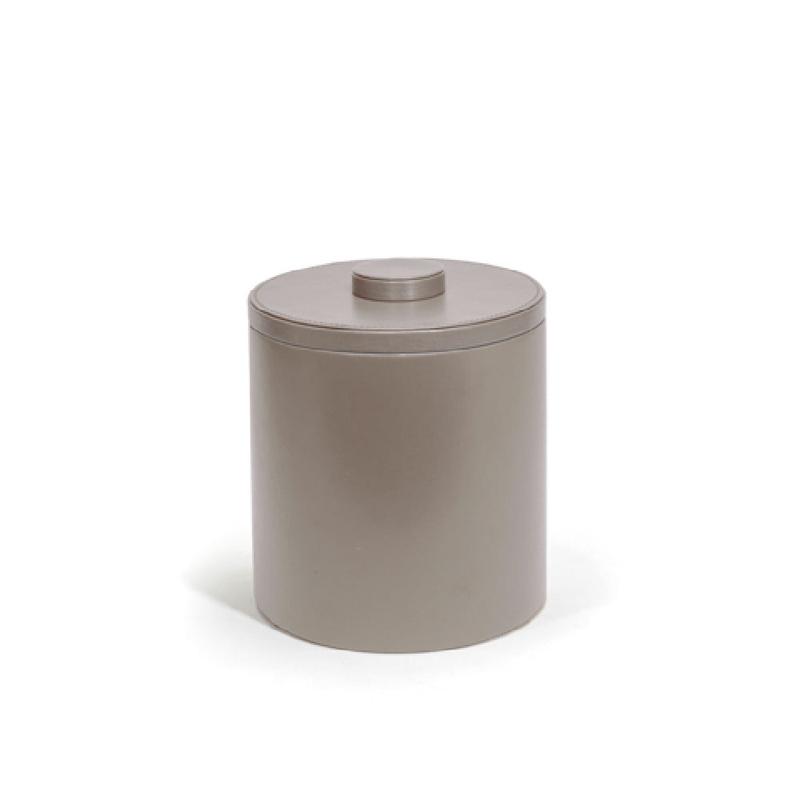 FOH RIB017BEL21 3.5qt Round London Ice Bucket Stone With Stone Lid Includes One RIB017BEL21-BTM 3.5qt Round London Ice Bucket Base Stone