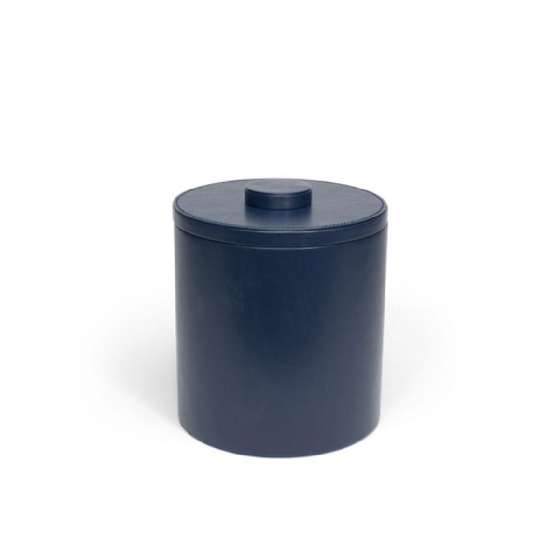 FOH RIB017BLL21 3.5qt Round London Ice Bucket Navy With Navy Lid Includes One RIB017BLL21-BTM 3.5qt Round London Ice Bucket Base Navy