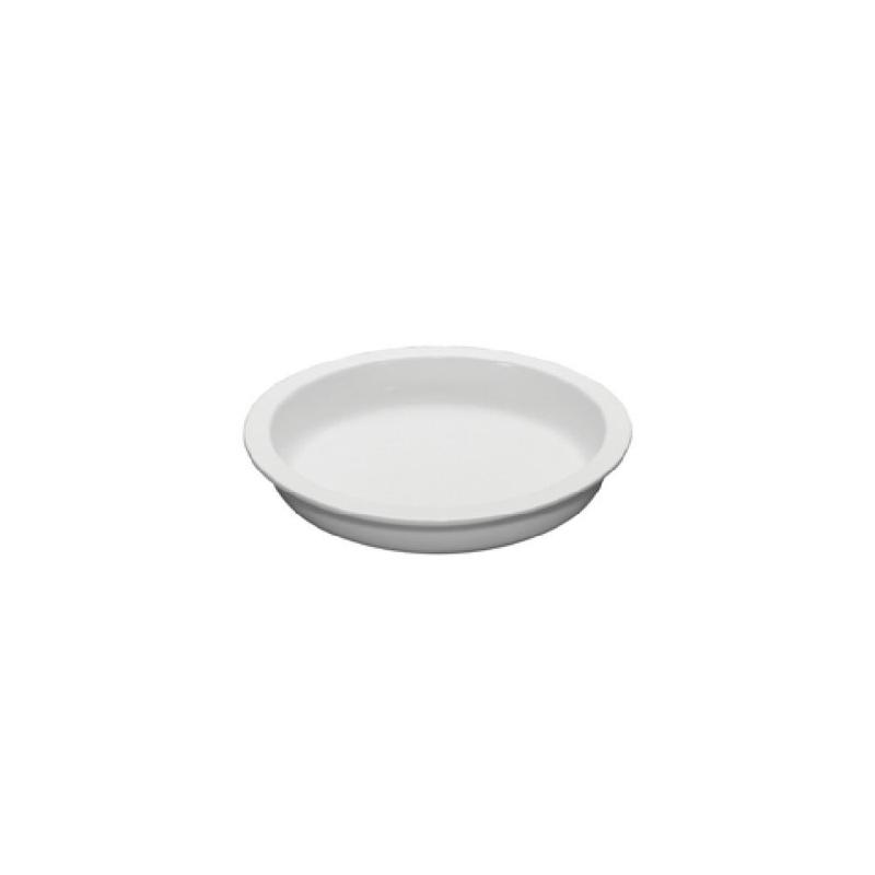 FOH BHO159WHP18 Smart Buffet Ware 15.25" Round X 2.5" Porcelain Food Pan 5.25 Qt