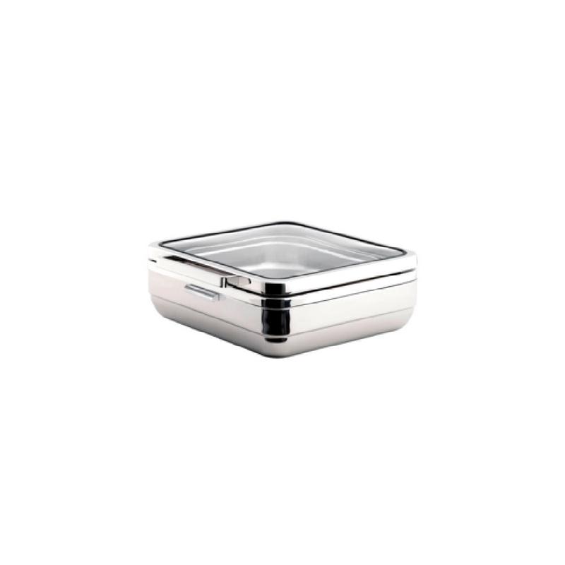 FOH BCH018MSS18 Smart Buffet Ware T-Collection Chafer 5.8 Qt. Square With Silver