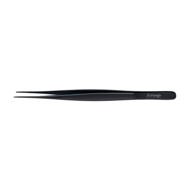 Matfer 652025 Triangle Chef's Black Serving Tweezers