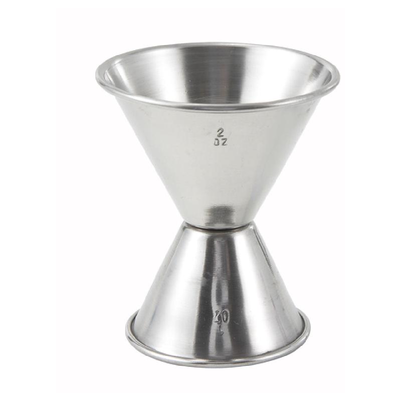 Winco J-5 Jigger 1 Oz. X 2 Oz. Stainless Steel