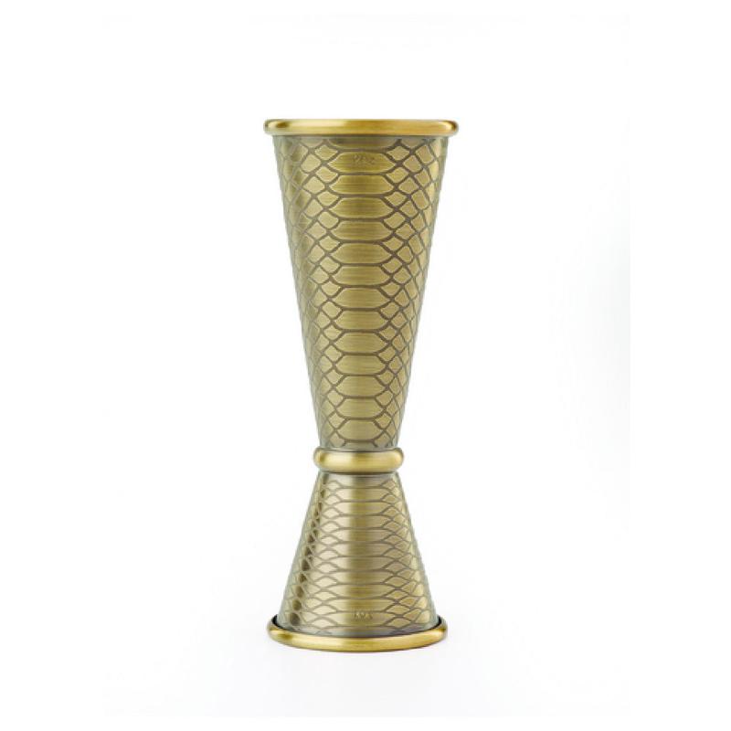 Mercer Culinary M37304SPTABR Venym Japanese Style Jigger 1 Oz. & 2 Oz. With Internal Marking Lines